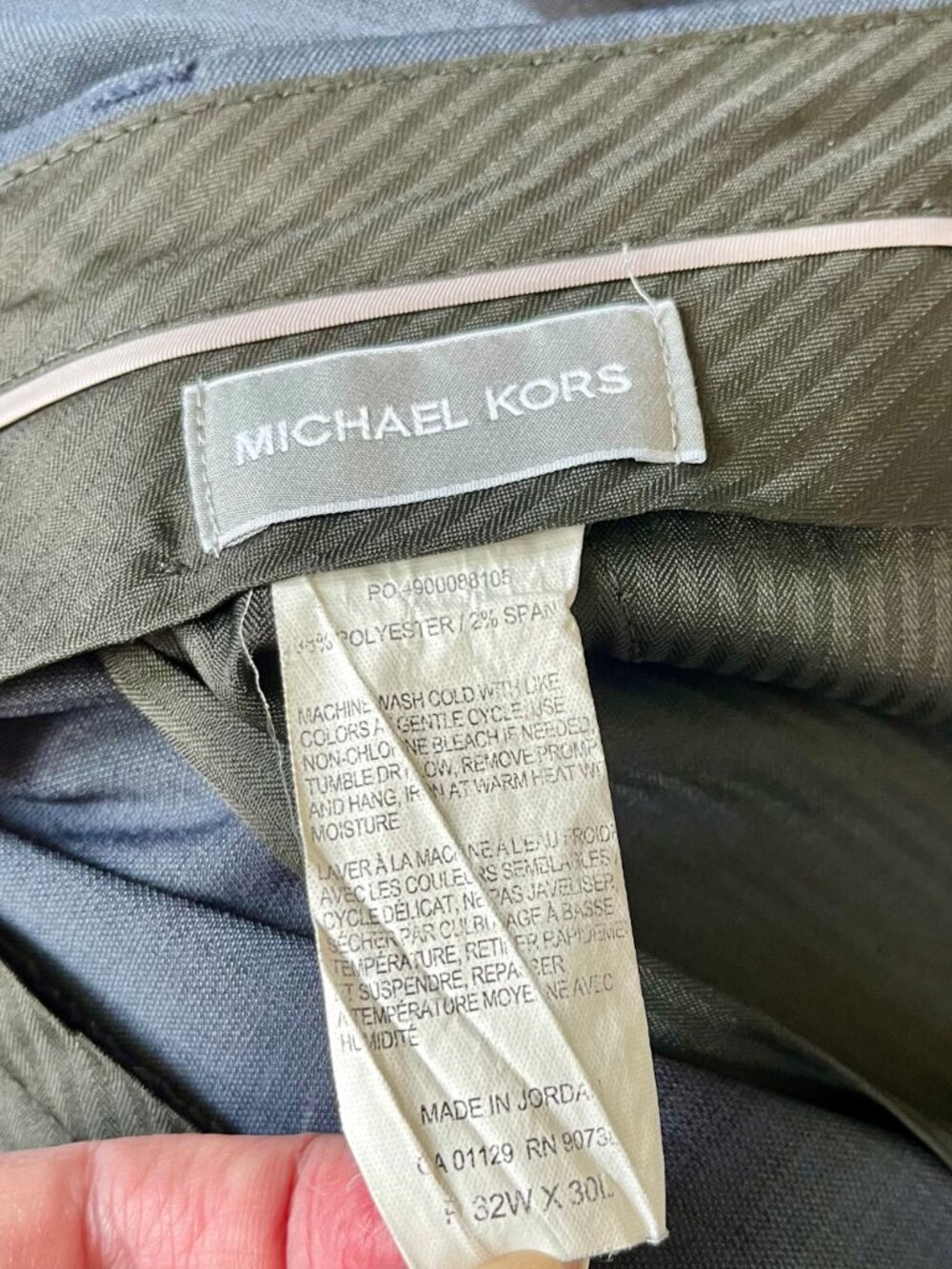 Michael Kors Blue Designer Dress Pants size 32 x30 - Picture 2 of 2